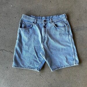 Y2K light wash denim jean shorts jorts Distressing as shown Size 31